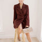 Holiday Bliss Blazer Wrap Dress - Dresses - Needii