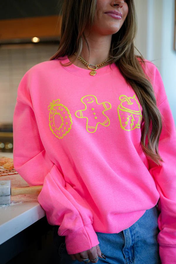 Holiday Icon Neon Sweater - Tops - Sweatshirts - Summer Tees