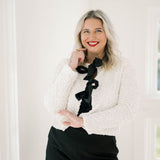 Holiday Party Ready Sequin Jacket - Outerwear - Jackets - She & Sky