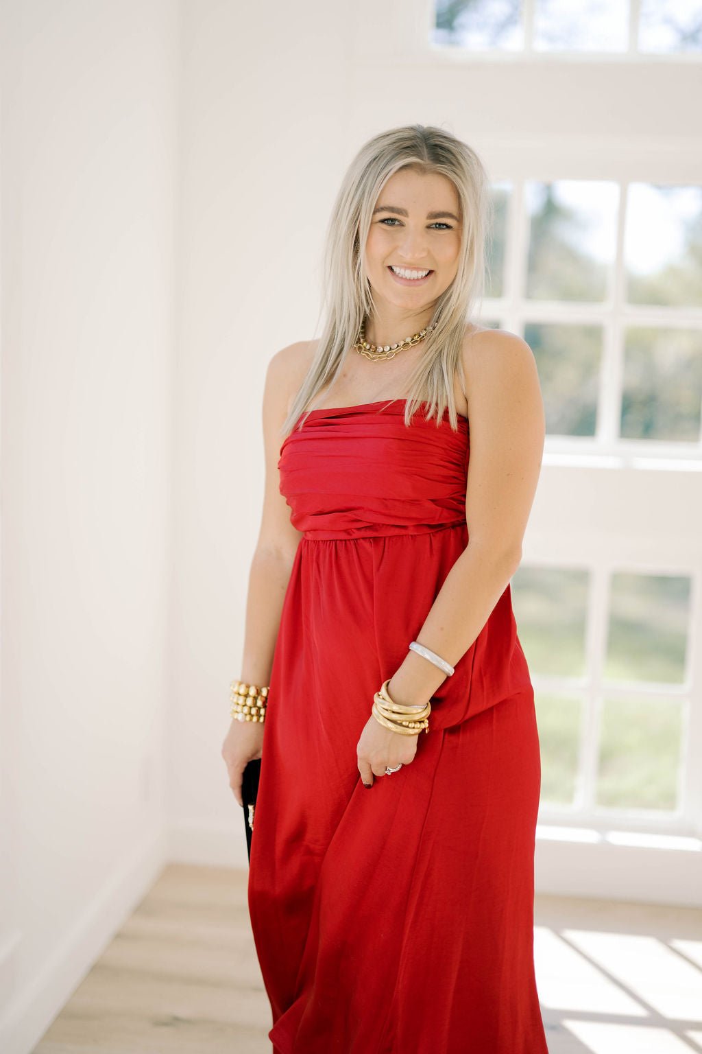 Holiday Time Satin Dress - Dresses - Needii