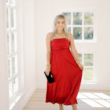 Holiday Time Satin Dress - Dresses - Needii