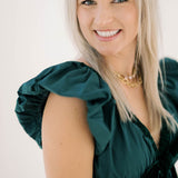 Holiday Time Velvet Bow Layered Ruffle Dress - Dresses - Peach Love CA