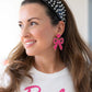 Hot Pink Bow Earrings - Jewelry - Earrings - Gaby & Grace