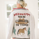 Howdy Y'all Cowgirl Sweater Jacket - Tops - Sweaters - Le Lis