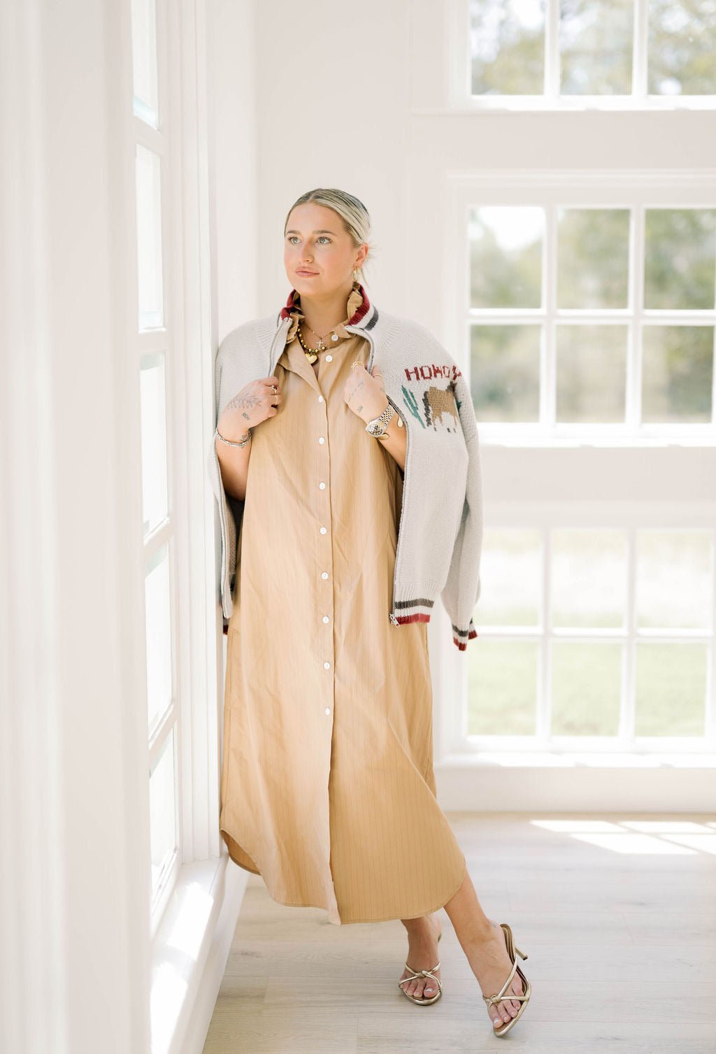 Howdy Y'all Cowgirl Sweater Jacket - Tops - Sweaters - Le Lis