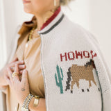 Howdy Y'all Cowgirl Sweater Jacket - Tops - Sweaters - Le Lis
