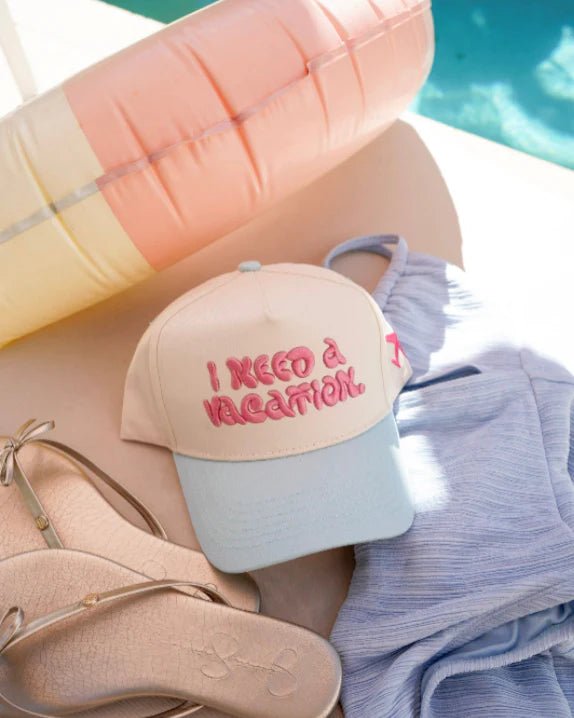 I Need a Vacation Trucker Hat - Accessories - Hats - Kenz Kustomz
