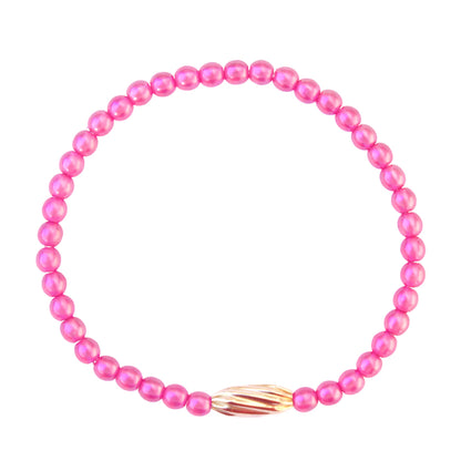 Pink Pearl Twist Bracelet