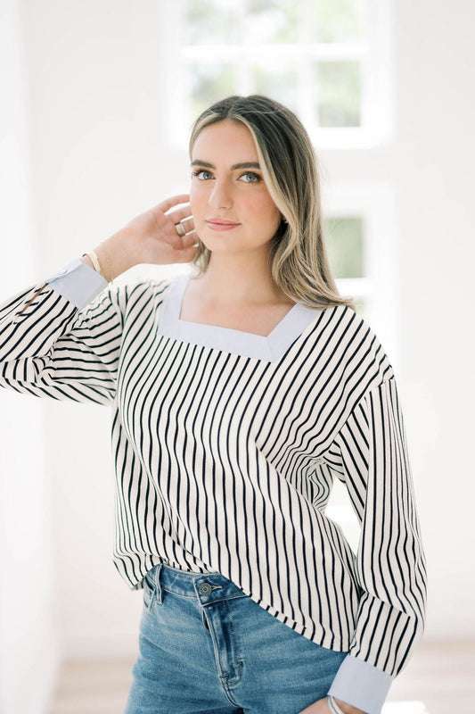 In & Out Top - Tops - Blouses - Able
