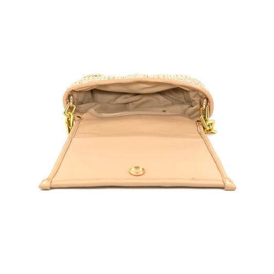 Natural Woven Crossbody