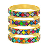 Jazzlyn Multi Colored Cuff Bracelet - Jewelry - Bracelets - Tova