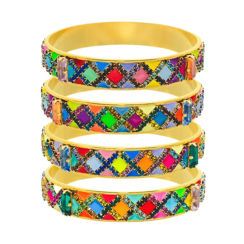 Jazzlyn Multi Colored Cuff Bracelet - Jewelry - Bracelets - Tova