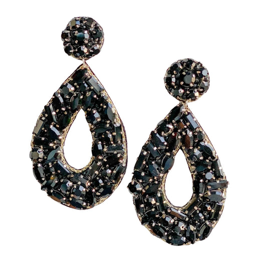 Juliet Drop Earrings - Black - Jewelry - Earrings - Gaby & Grace
