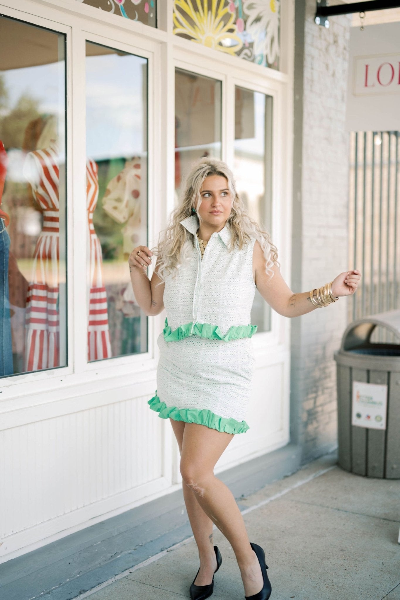 Just My Luck Eyelet Skirt - Bottoms - Skirts - Strut & Bolt