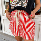Just USA Days Stripe Shorts - Bottoms - Shorts - She & Sky