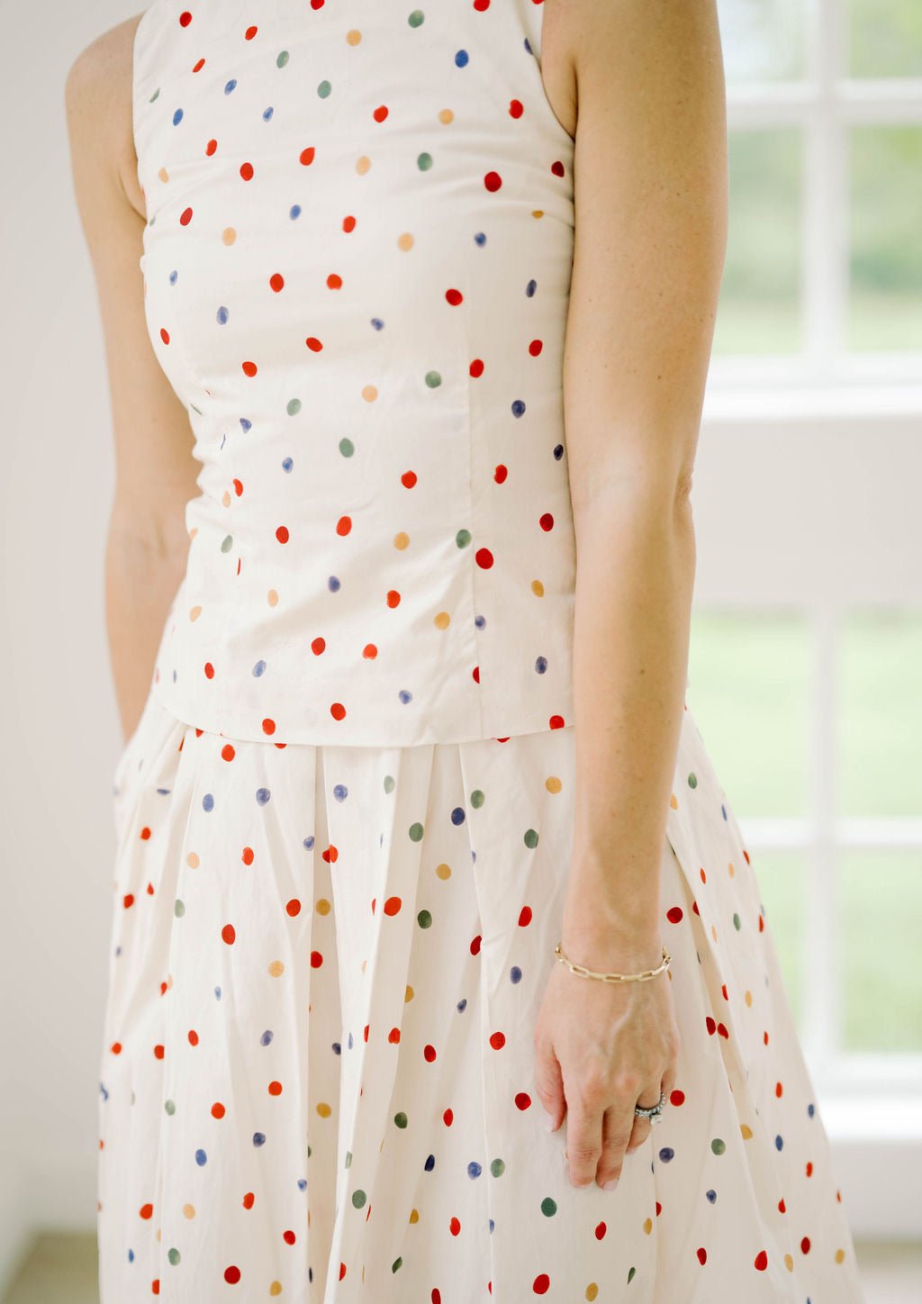 Kind Smile Dot Skirt - Bottoms - Skirts - Aureum