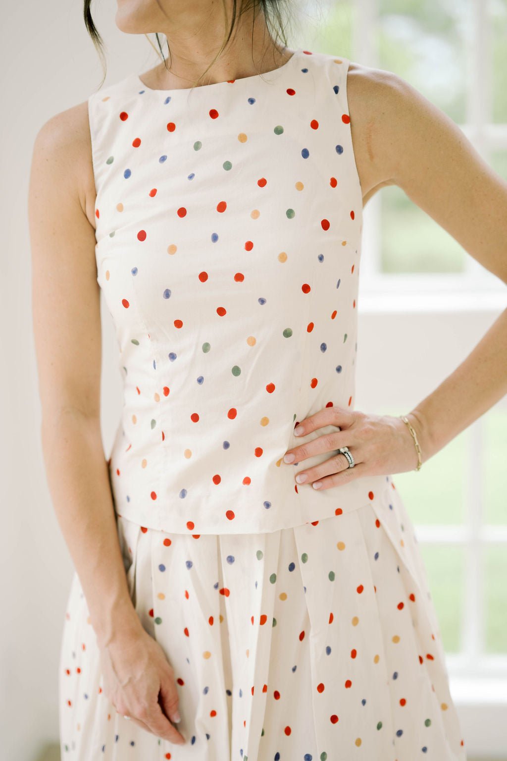 Kind Smile Dot Top - Tops - Tanks - Aureum
