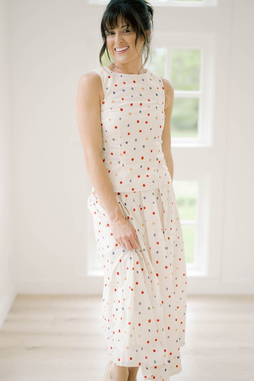 Kind Smile Dot Top - Tops - Tanks - Aureum