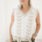 Laced Up Top - Tops - Sweaters - XS - White