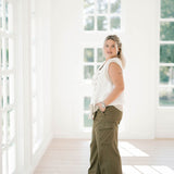 Laced Up Top - Tops - Sweaters - Le Lis