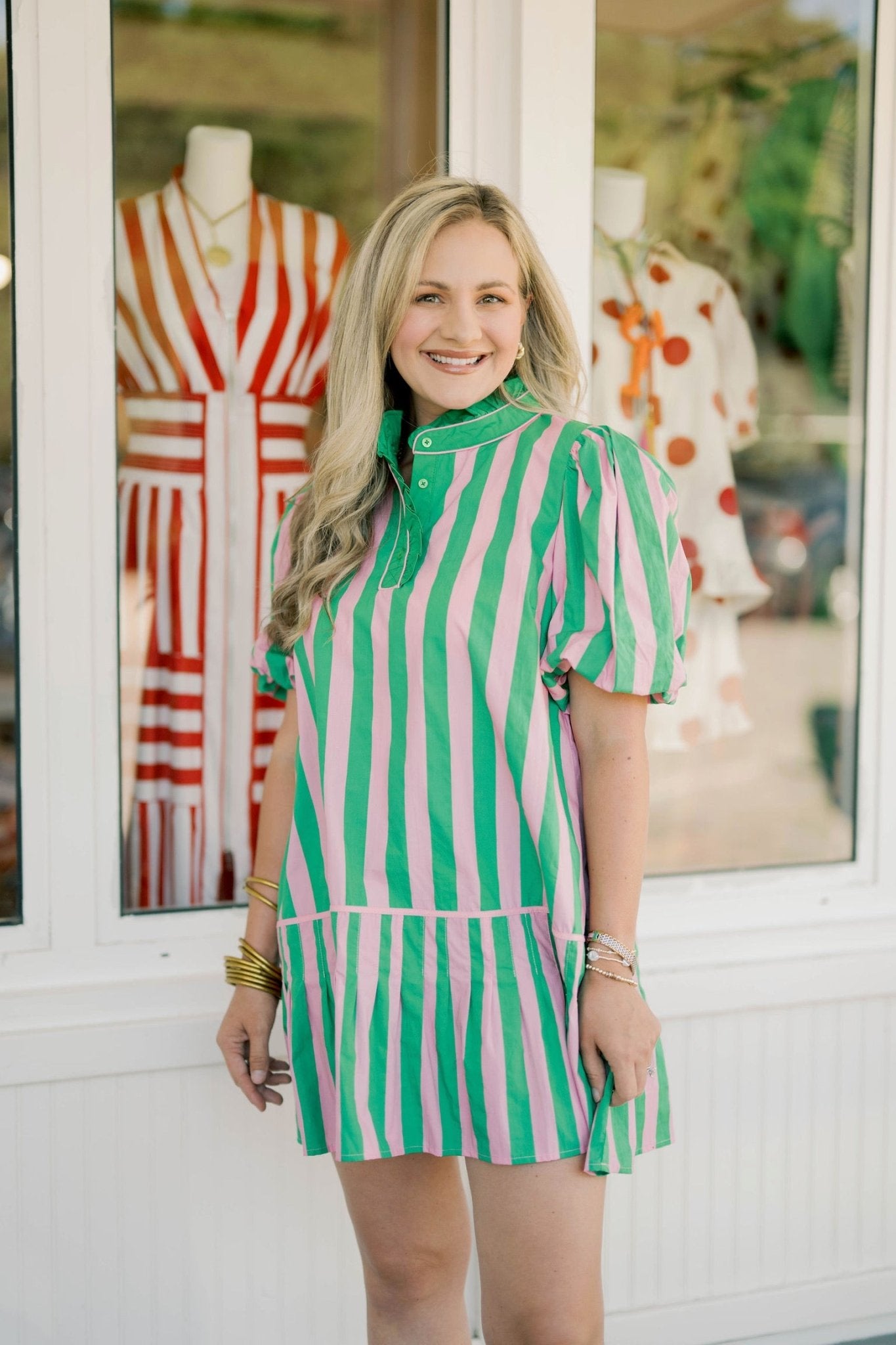 Laguna Escape Striped Dress - Dresses - Peach Love CA