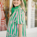 Laguna Escape Striped Dress - Dresses - Peach Love CA