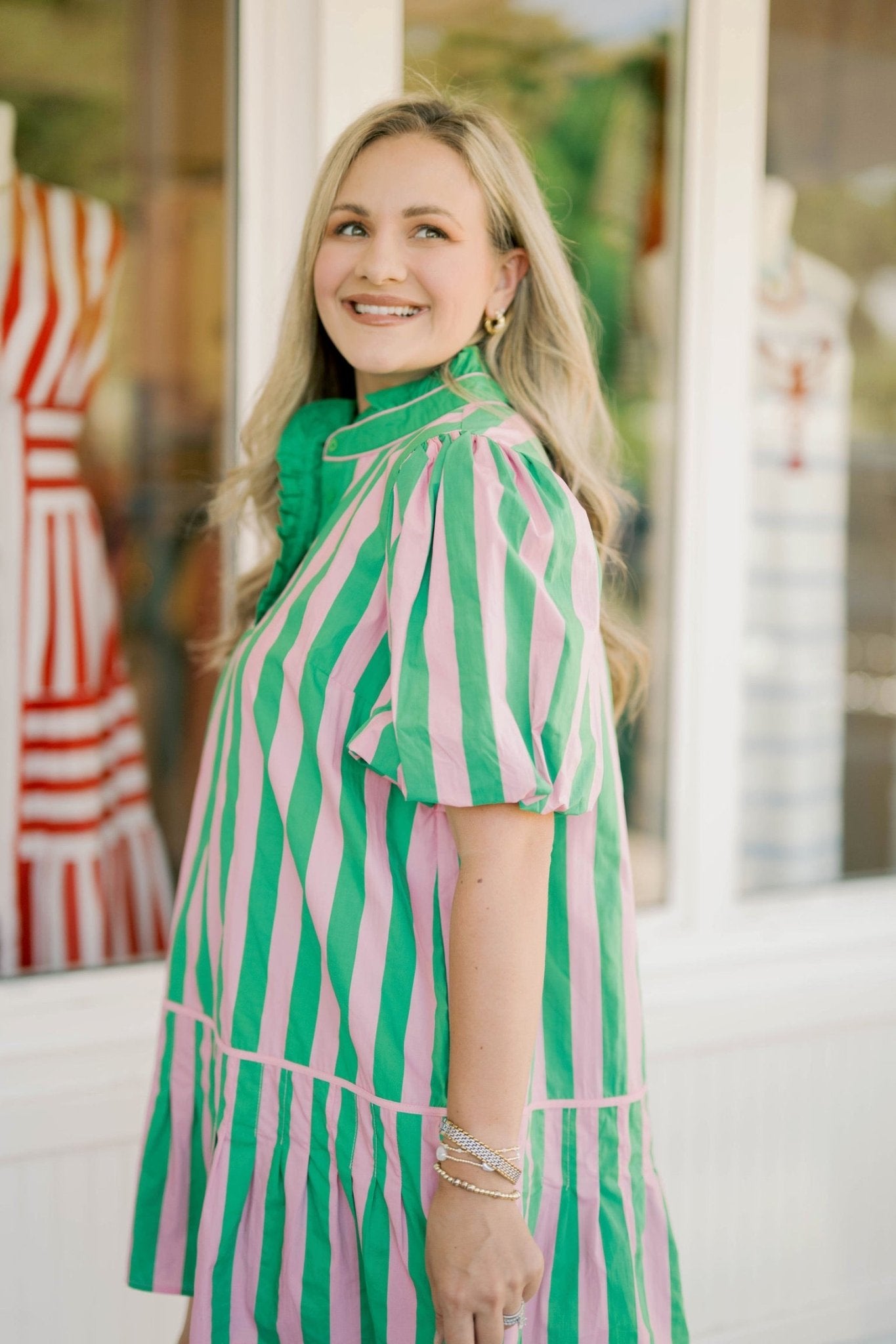 Laguna Escape Striped Dress - Dresses - Peach Love CA