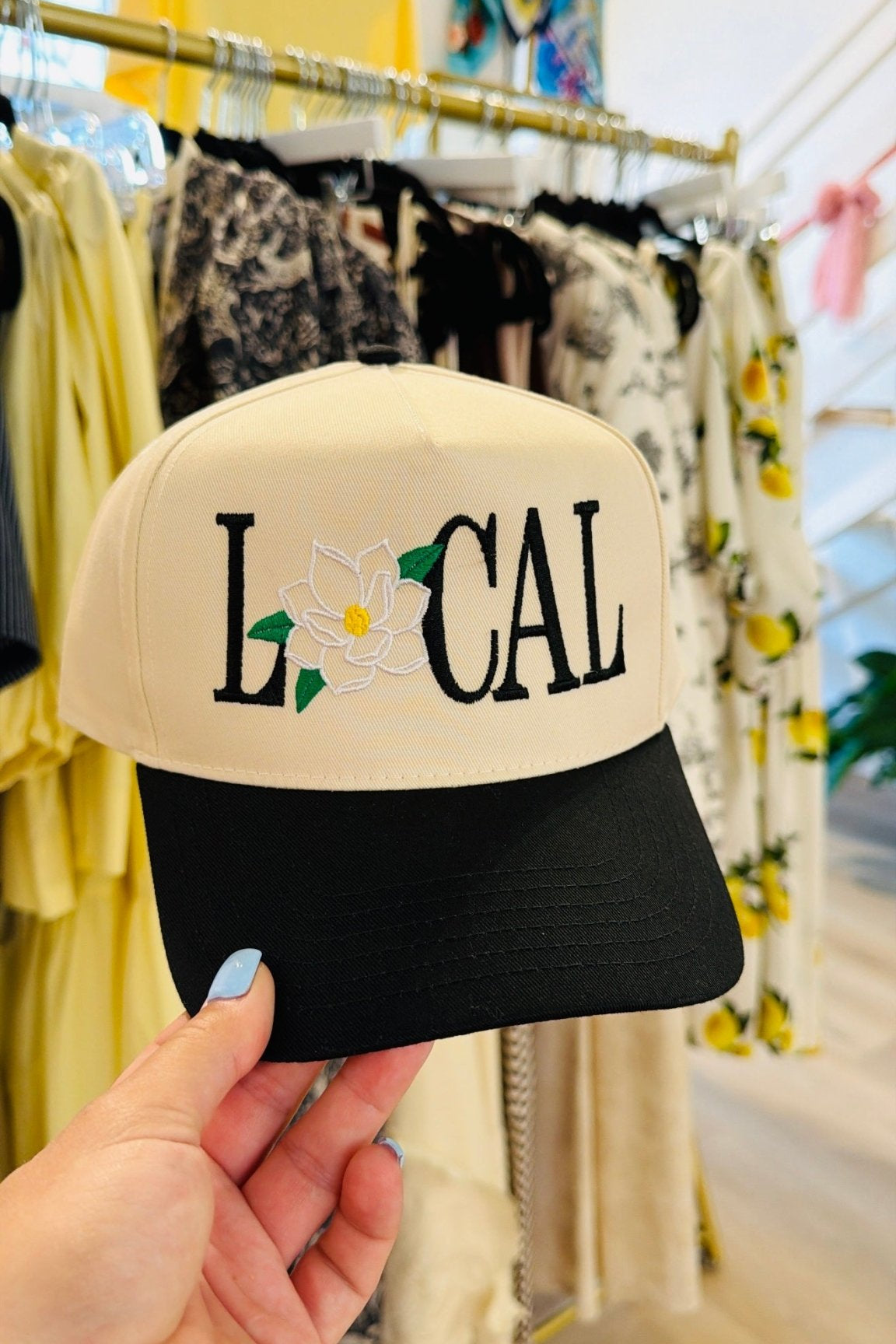 Local Magnolia Trucker Hat - Accessories - Hats - Chicken Scratch Design
