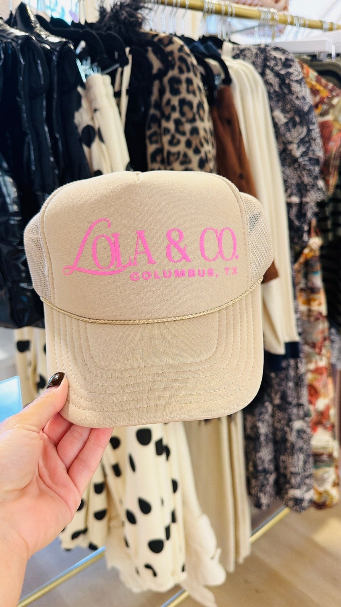 Lola Tan Foam Trucker Hat - Accessories - Hats - Summer Tees