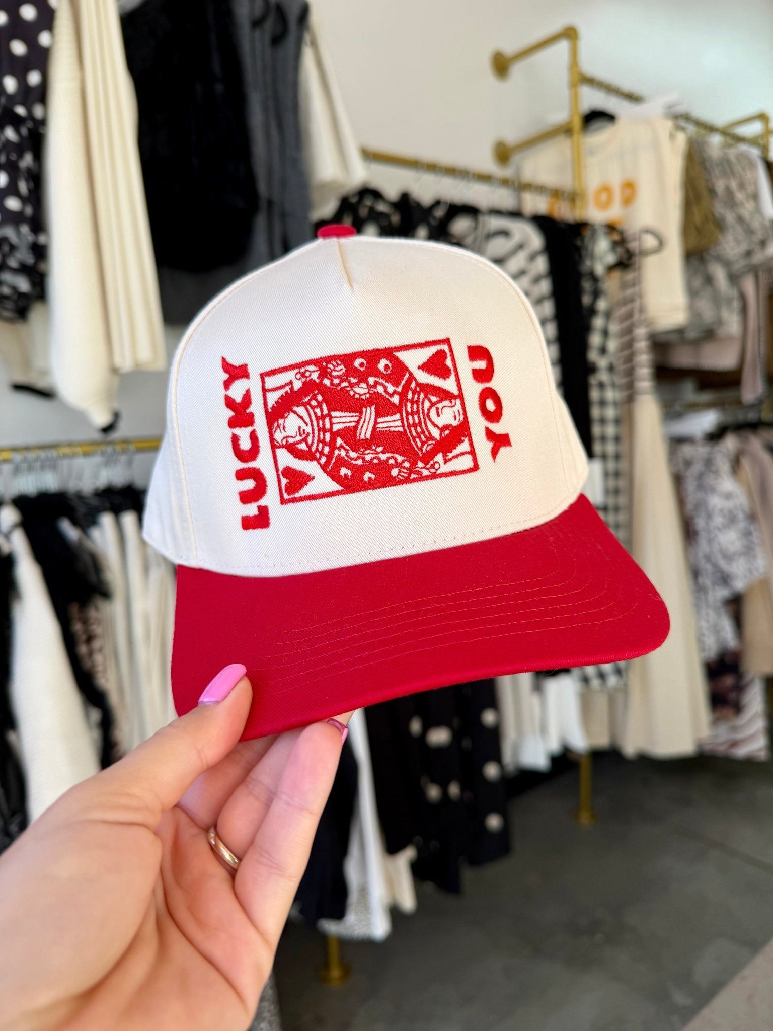 Lucky You Canvas Trucker Hat - Accessories - Hats - Summer Tees