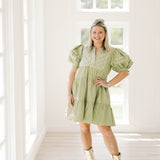 Luxe Lane Embroidered Mini Dress - Dresses - She & Sky