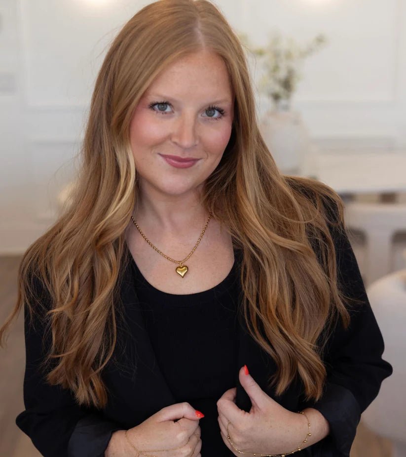 Madison Small Gold Heart Necklace - Jewelry - Necklaces - Chansutt Pearls