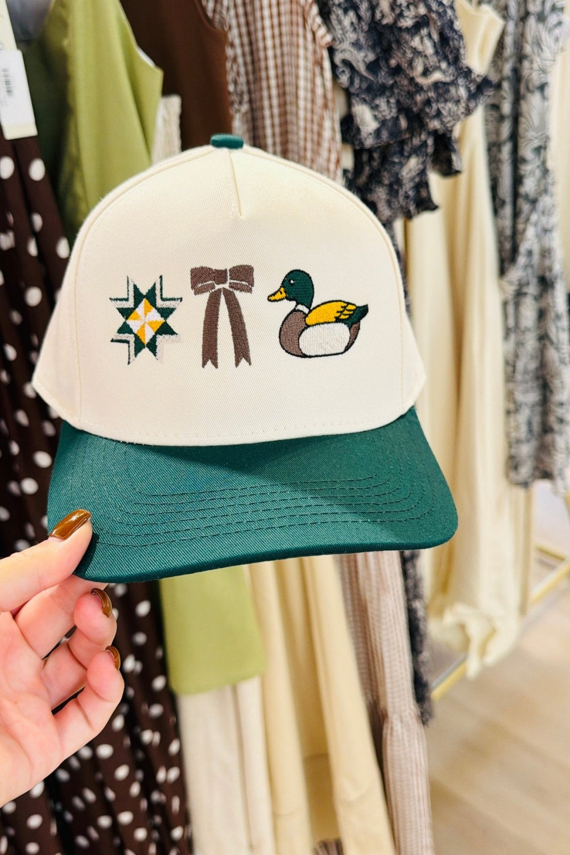Mallard Bow Canvas Trucker Hat - Accessories - Hats - Summer Tees
