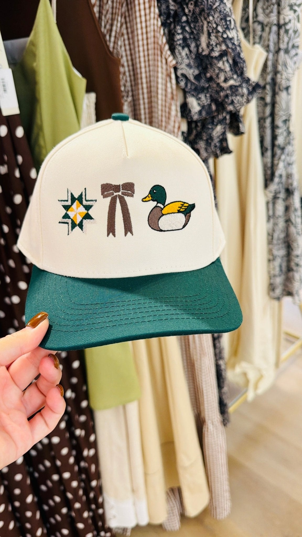 Mallard Bow Canvas Trucker Hat - Accessories - Hats - Summer Tees