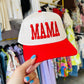 MAMA Red Embroidered Canvas Trucker Hat - Accessories - Hats - Madley