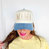 MAMA Denim Canvas Trucker Hat - Accessories - Hats - Poppy & Pine