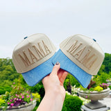 MAMA Denim Canvas Trucker Hat - Accessories - Hats - Poppy & Pine