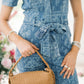 Market Strolls Bandana Denim Jumpsuit - Jumpsuits - Skies Are Blue