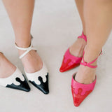 Matisse Florence Heeled Pink/Red Mule - Shoes - Heels - Matisse