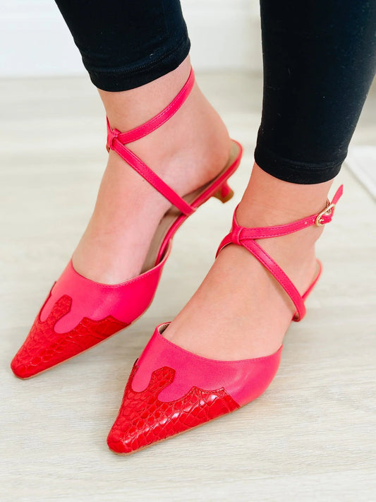 Matisse Florence Heeled Pink/Red Mule - Shoes - Heels - Matisse