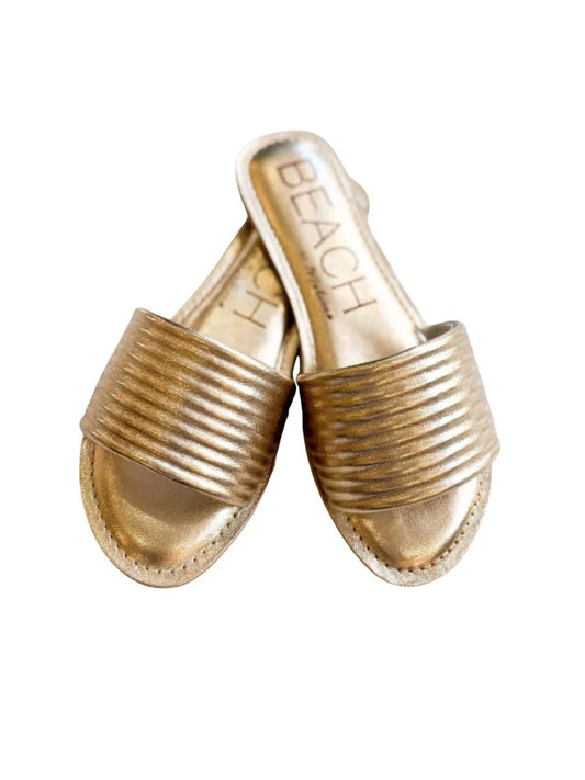 Matisse Gold Troller Slide Sandals - Shoes - Sandals - Matisse