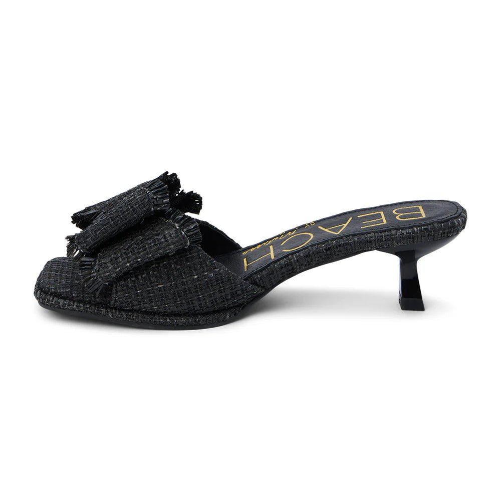 Matisse Black Penelope Heeled Bow Sandal - Shoes - Heels - Matisse