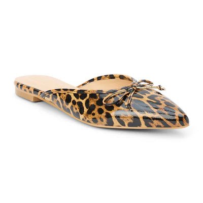 Matisse REGGIE Patent Leopard Flat Mule - Shoes - Flats - Matisse