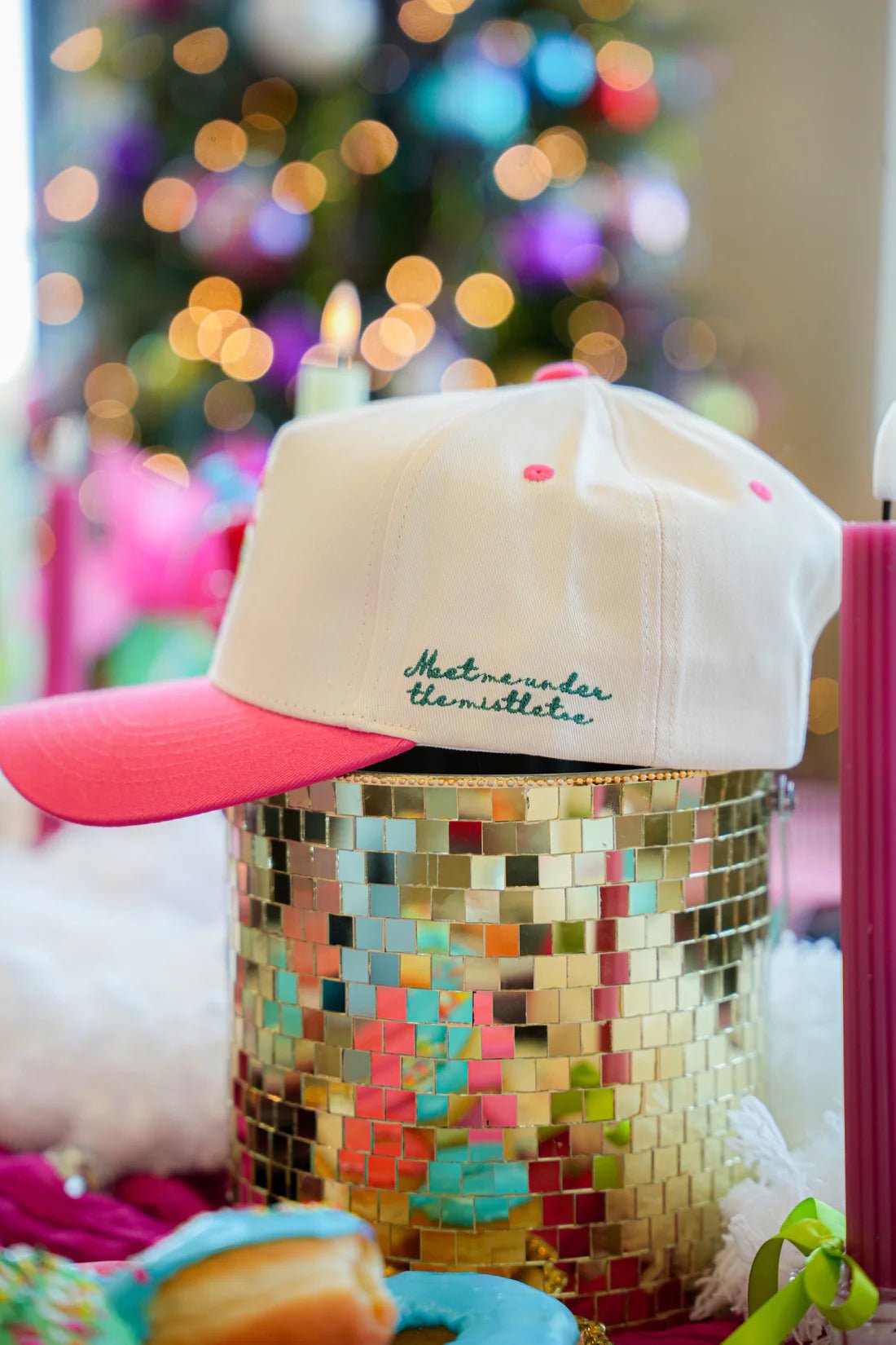 Meet Me Under Mistletoe Canvas Cap - Accessories - Hats - Summer Tees