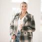 Meeting Day Wool Plaid Blazer - Outerwear - Blazers - Blu Pepper