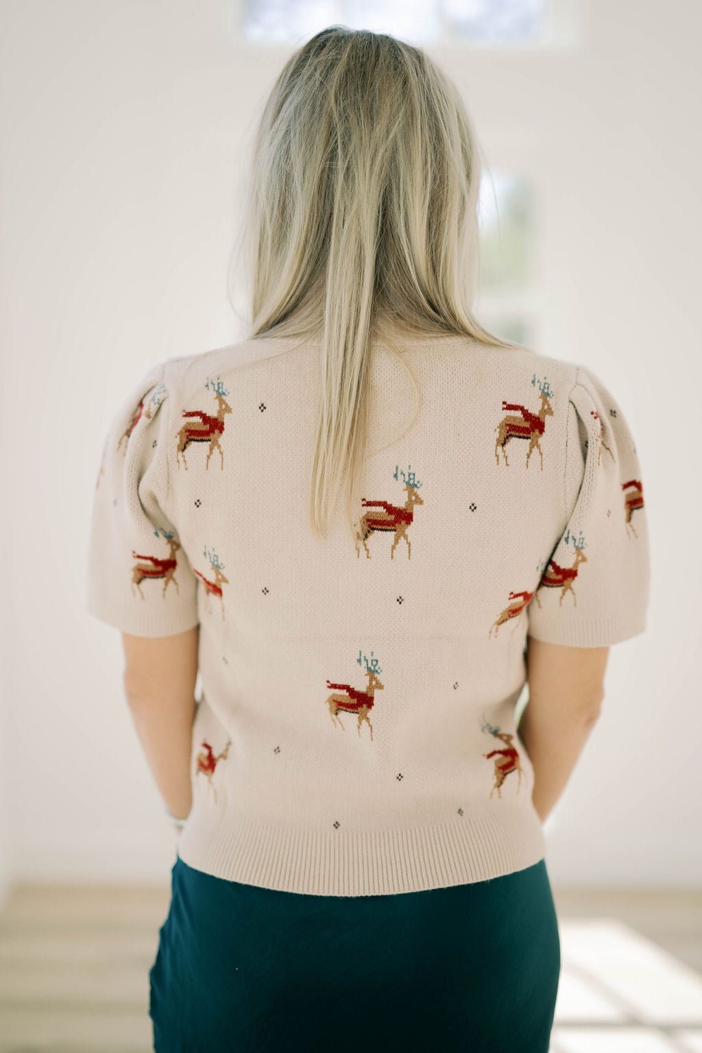 Merry Moment Reindeer Sweater - Tops - Sweaters - She & Sky