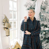 Merry Plaid Collared Mini Dress - Dresses - Heyson