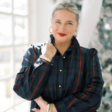 Merry Plaid Collared Mini Dress - Dresses - Heyson