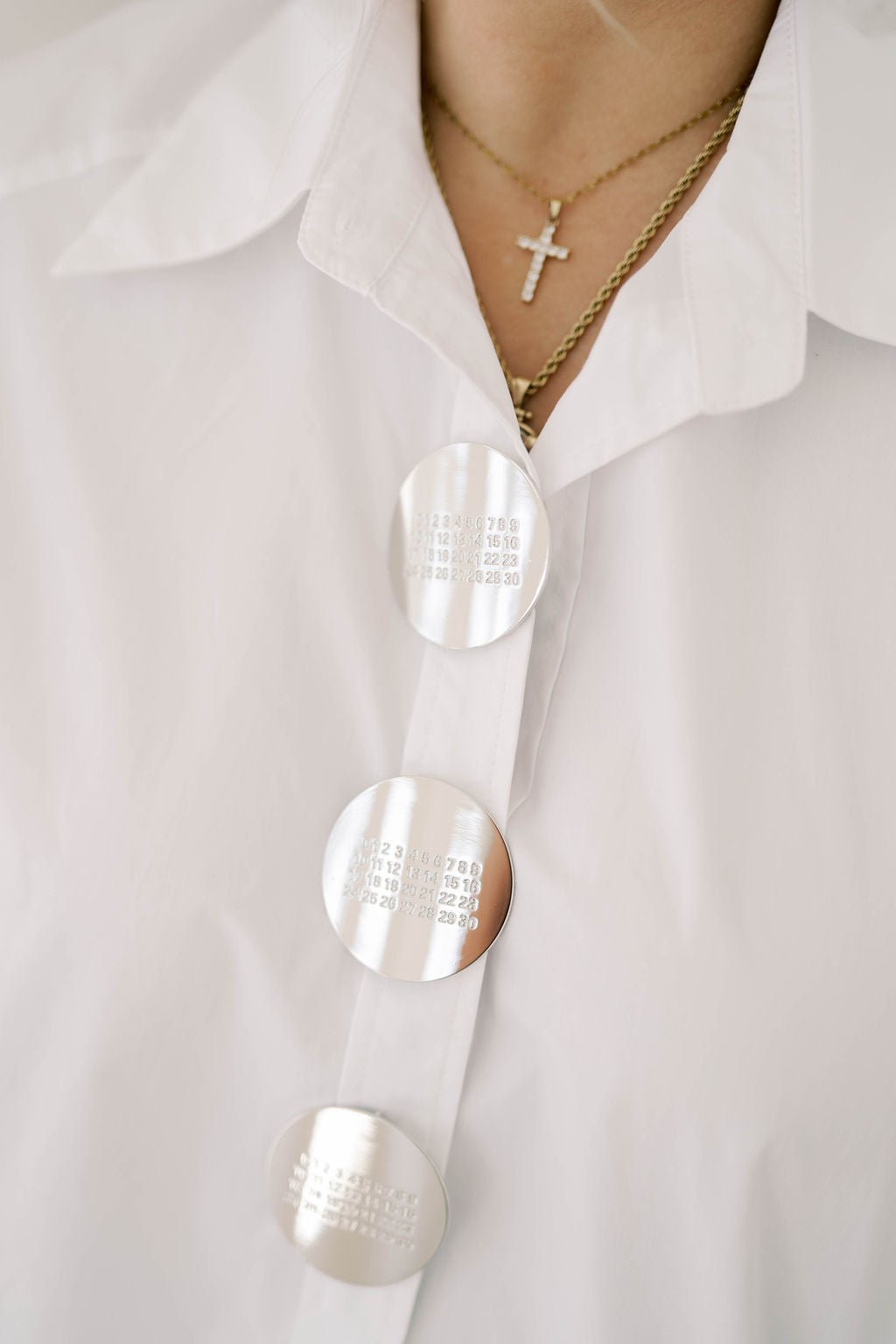 Message Me Oversized Button Down Top - Tops - Blouses - Q2