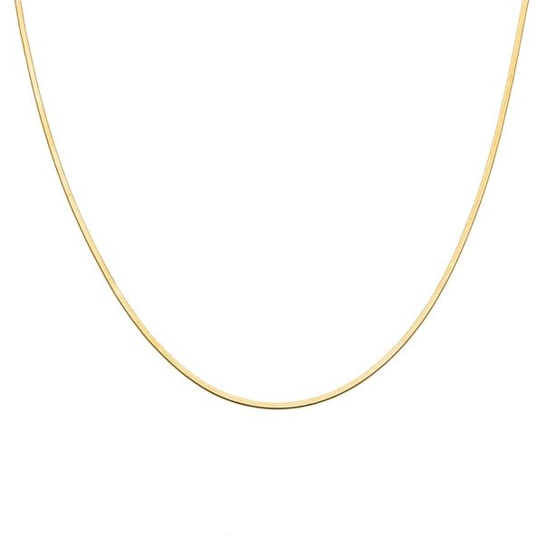 Micro Herringbone Gold Adjustable Necklace - Jewelry - Necklaces - Brenda Grands Jewelry